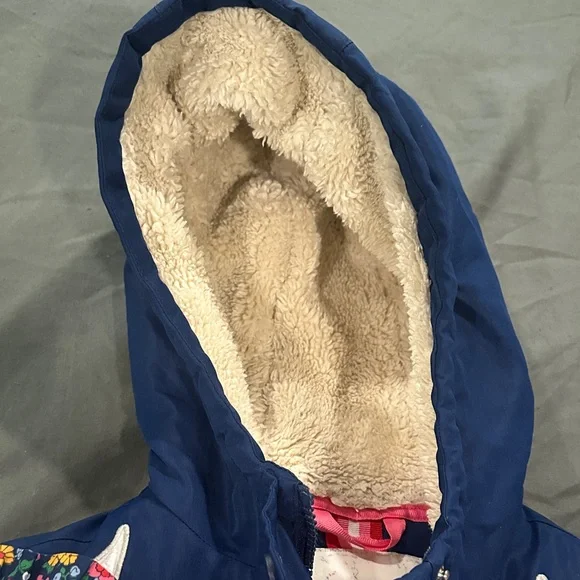 Mini Boden Navy Unicorn Puffer Jacket - Picture 9 of 11